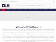 Tablet Screenshot of dlhfluidpower.com